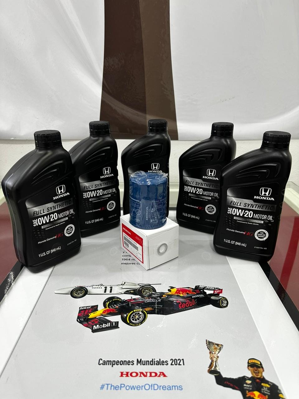 Pack Mantención Honda 5 Lt Aceite motor + Filtro + Golilla. 2.0 y 2.4cc